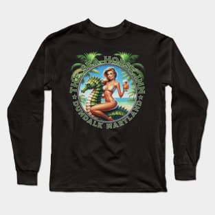 The Sea Horse in Dundalk Maryland Tiki Bar Long Sleeve T-Shirt